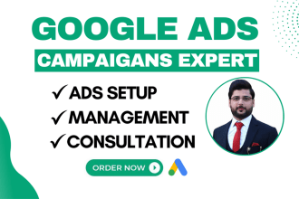 create or manage google ads pay per click PPC campaign