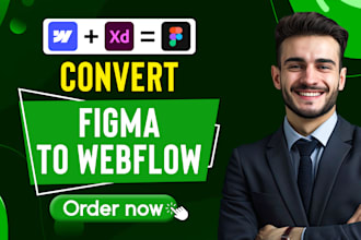 convert figma to webflow, xd to webflow website