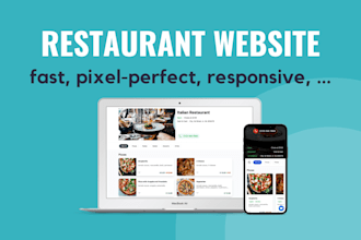 create a professional restaurant website