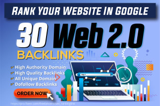 build high quality web 2 0 SEO backlinks dofollow links