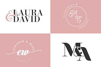 design wedding monogram signature logo