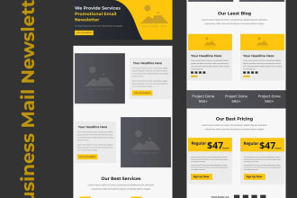 html responsive email template and invoice template