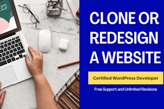 clone, duplicate and redesign website in wordpress