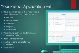 create retool web app for data in firebase or google sheets