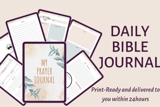 deliver a daily bible study and prayer journal for use