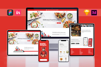 do responsive UX UI website or mobile apps design, prototype