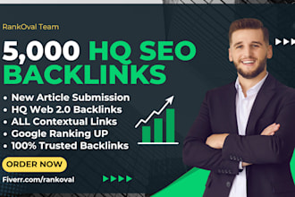 do 5000 high da backlinks building for seo para google