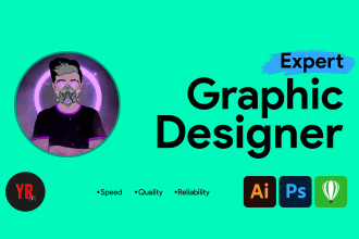 do any graphic design in adobe photoshop, adobe illustrator, coreldraw work