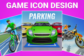 do 3d, 2d game icon design