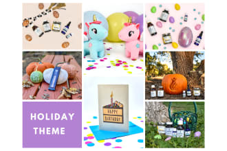 create holiday themed product photos