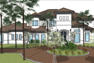 make sketchup 3d models in high detail in a short time