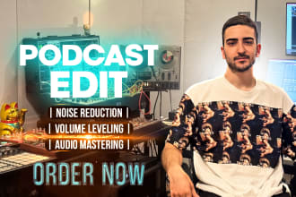 fix, edit, clean audio, remove noise or repair video sound