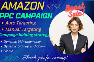 setup amazon fba PPC campaign and SEO advertisement management