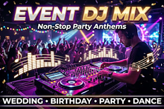 mix your wedding party birthday event dance track