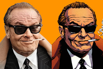 draw a pop art portrait