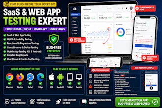 test your saas app for bugs and UI UX issues