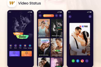 make a video status maker application