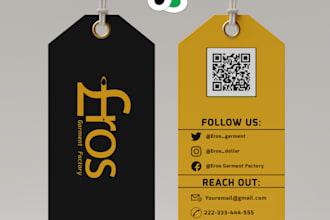 do hang tag, hang tag design, clothing design and mockup