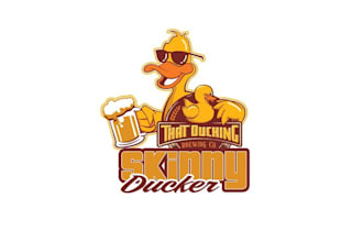 design outstanding skinny ducker logo with express delivery