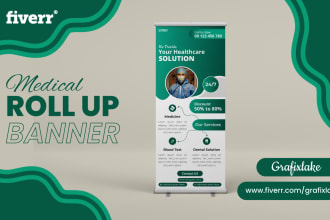 do food menu and roll up banner design to upgrade business