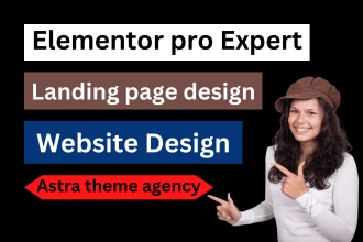 copy clone or design landing page or wordpress website using elementor pro