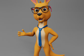 create mascot 3d characters for you