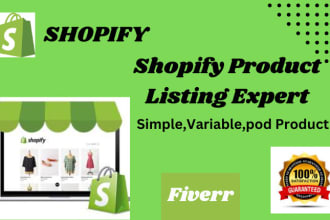 do manually upload and list product in your shopify store