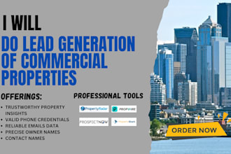 do lead generation of commercial properties