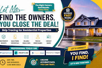 do residential properties skip tracing and lead generation