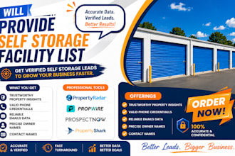 provide list of self storage properties