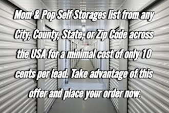 deliver you mom and pop self storages list