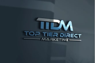 do modern genius 3d business and consulting marketing logo