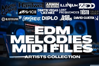 give you edm melodies in midi