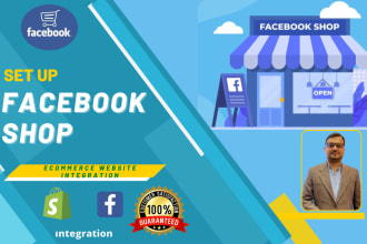 setup facebook shop or integrate with shopify store