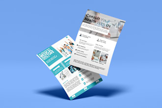 design a medical, educational, and health care flyer and brochure
