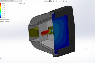 3d cad design with fea and cfd simulations