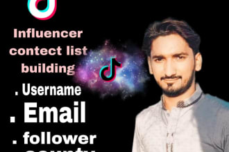 find you the best tiktok  influencers in any niche, influencer marketing