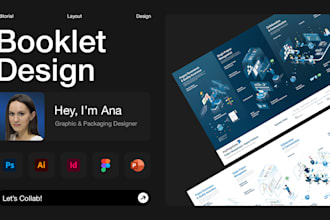 create a modern layout for your business report or booklet
