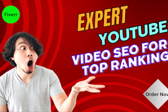 do expert youtube video SEO for top ranking