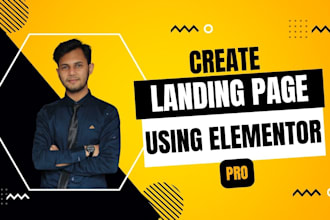 create landing page using elementor pro