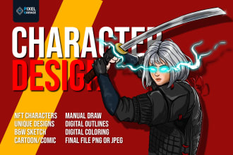 draw your favourite character from comics, anime or game and nfts