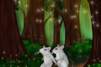 create children story book illustration