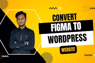 convert figma or figma to wordpress website design
