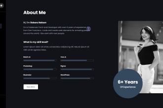 create personal resume, portfolio website or business website