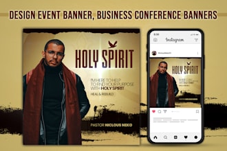 create podcast flyers, business conferences, or any event