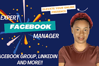 be your facebook group admin or community manager
