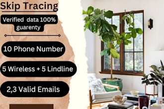 do great experience in skip tracing, cash buyer lists