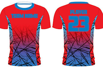 do unique type of sportswear jersey mockup design