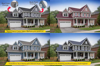 house roof color change realistic paint color idea color visualization