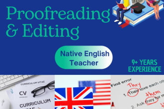check grammar, proofread and edit your texts as a certified english teacher
